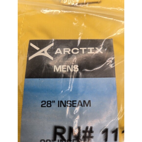 Arctix Men's Snow Sports Cargo Pant M 28" Inseam Bamboo Yellow New PP - Picture 4 of 6